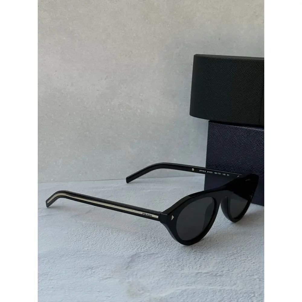 NEW Prada PR B15S Unisex Aviator Sunglasses Black $578